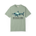 Shark Graphic Tee — "Into the Blue I Surge" Ocean Adventure T-Shirt
