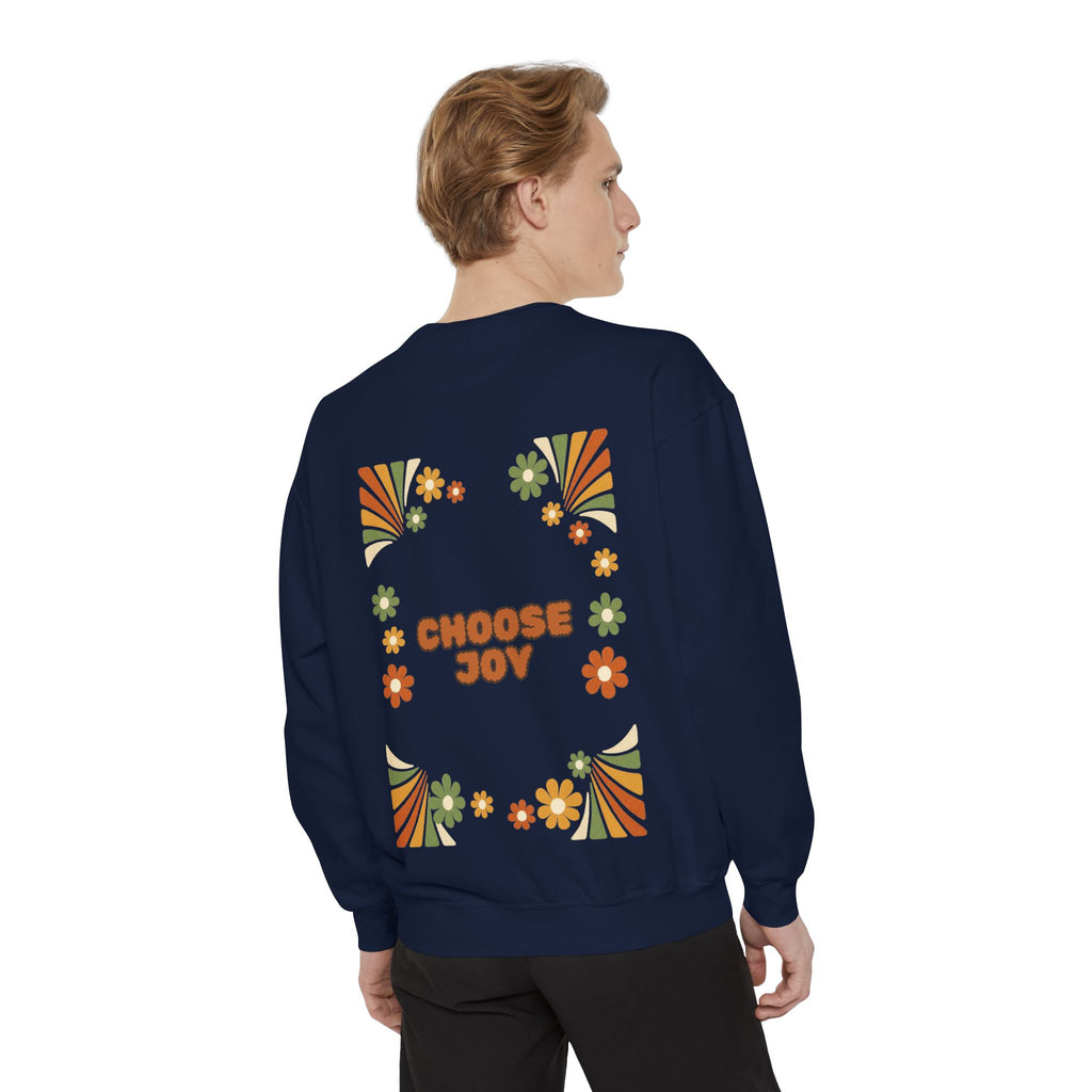 Choose Joy Shirt, Retro Groovy Tee, 70s Aesthetic Gift, Positive Affirmation Sweatshirt