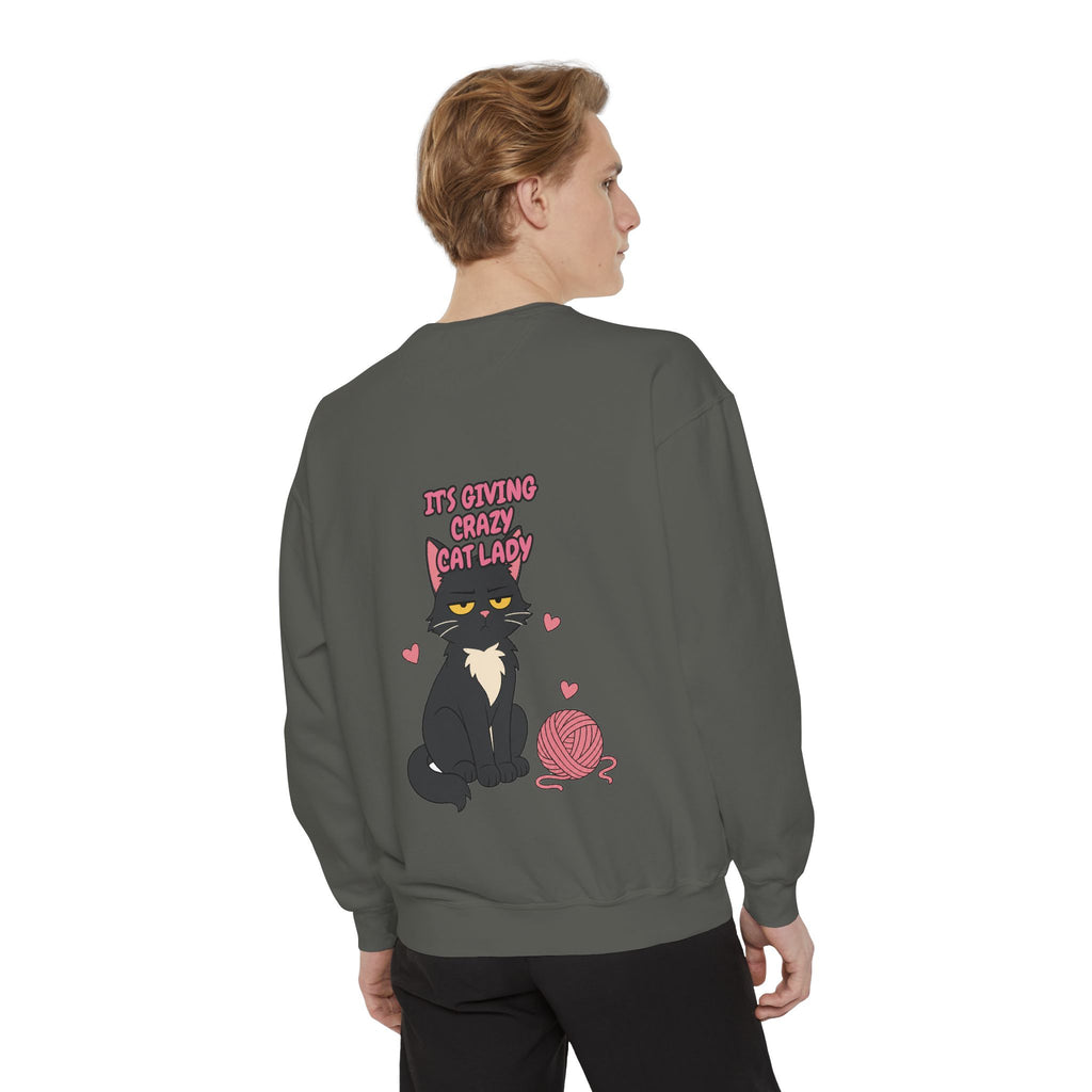 It's Giving Crazy Cat Lady Shirt, Funny Cat Mom Tee, Cat Lover Gift, Sarcastic Cat Owner Sweatshirt