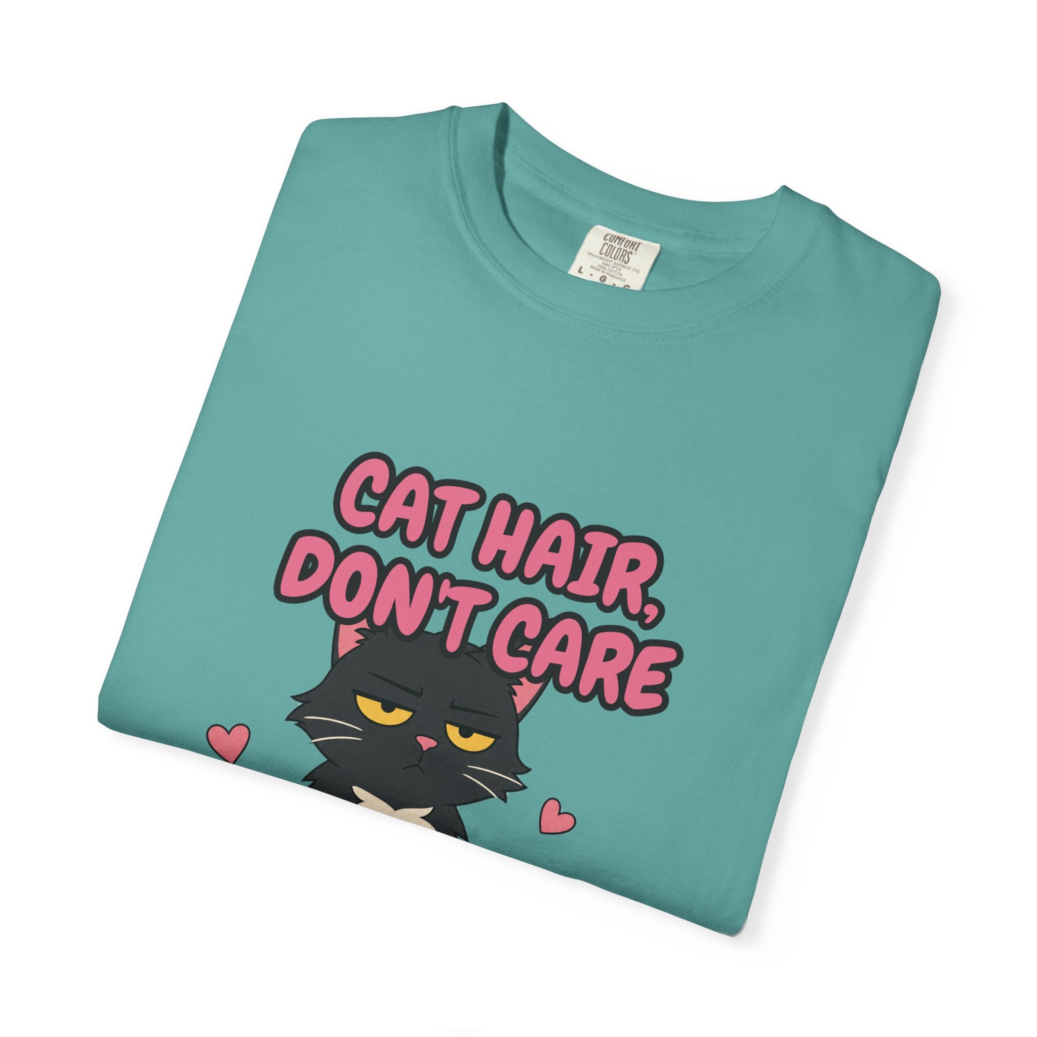 Cat Hair Don't Care Shirt, Funny Cat Mom Tee, Cat Lover Gift, Cat Owner Sweatshirt