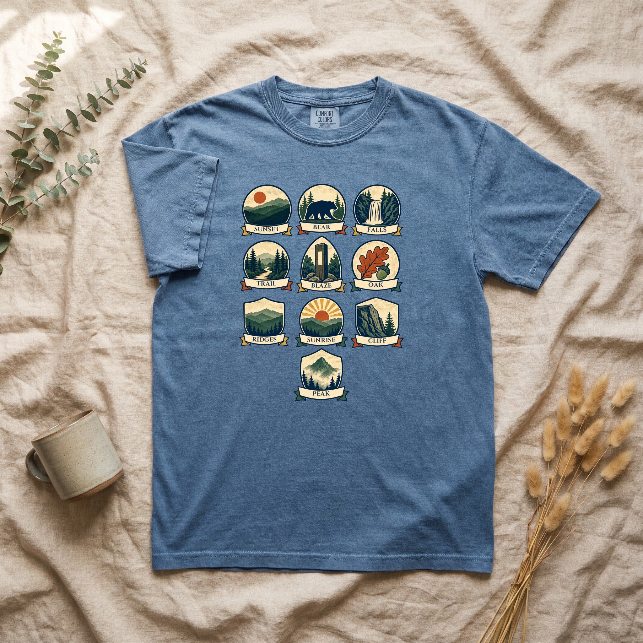 Appalachian Trail Shirt, Hiking Badge Tee, AT Thru Hiker Gift, Retro Adventure Nature Sweatshirt