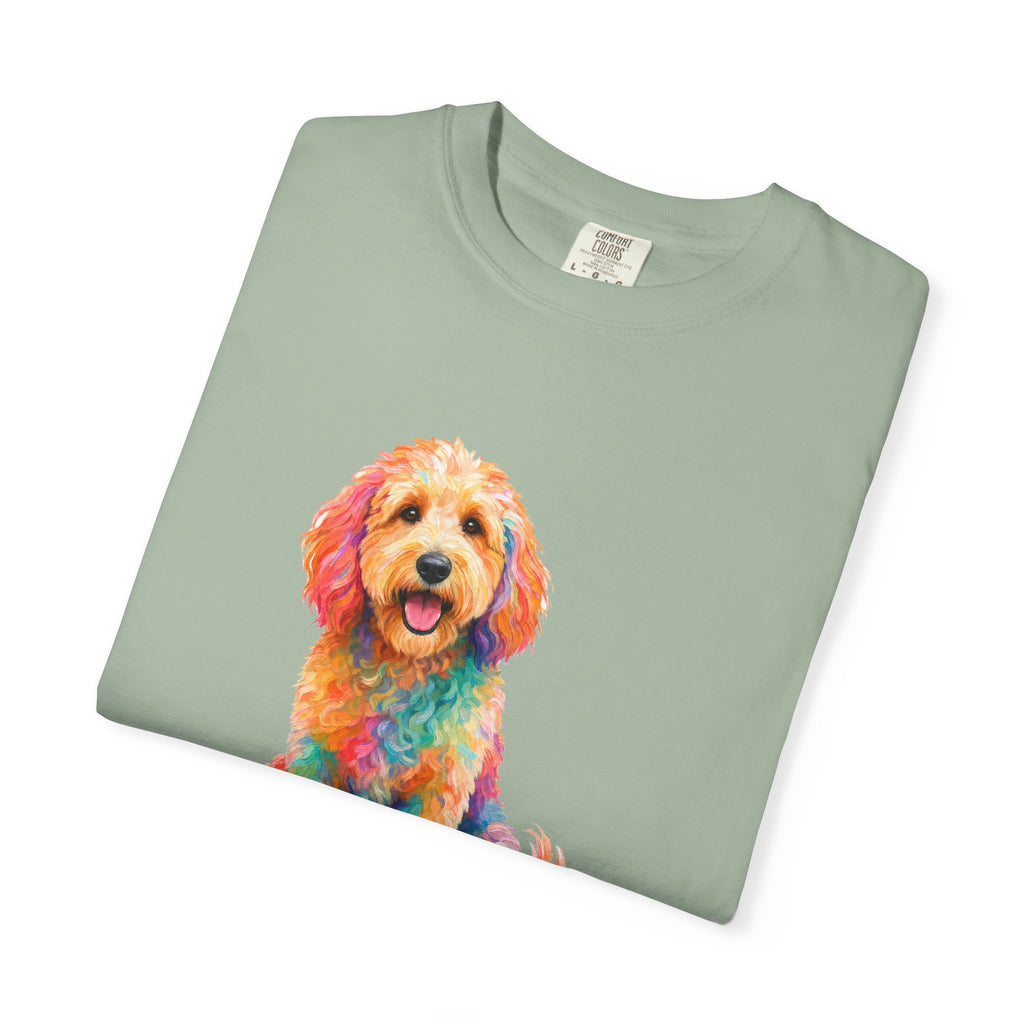 Goldendoodle Shirt, My Emotional Support Human Is Offline Tee, Funny Doodle Dog Mom Gift, Painterly Dog Lover Sweatshirt