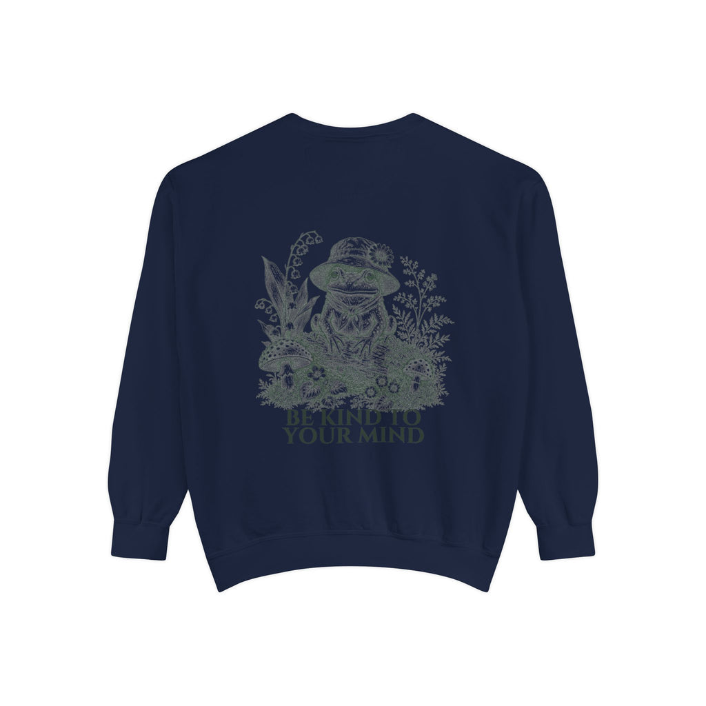 Be Kind To Your Mind Shirt, Cute Frog Tee, Mental Health Awareness Gift, Kawaii Frog Sweatshirt