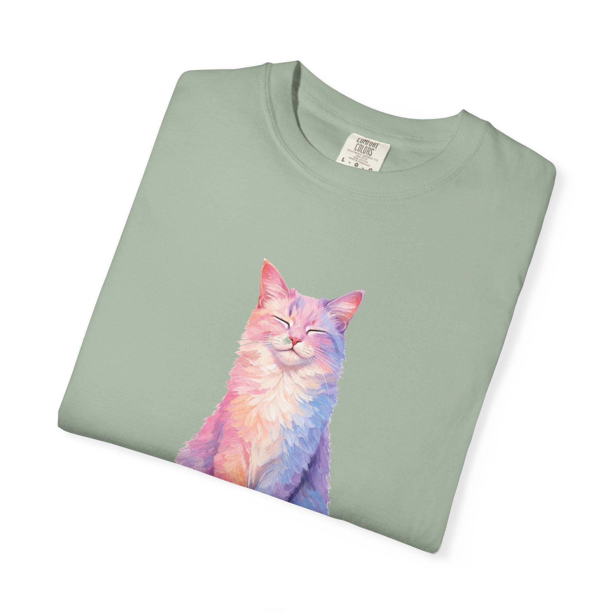 Cat Mom Shirt, Pastel Painterly Cat Tee, Cute Cat Lover Gift, Cat Owner Sweatshirt for Her