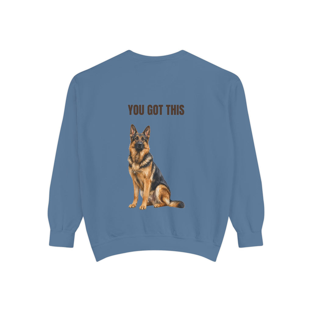 You Got This German Shepherd Shirt, GSD Dog Lover Motivational Tee, Encouragement Dog Mom Gift, Painterly Dog Sweatshirt