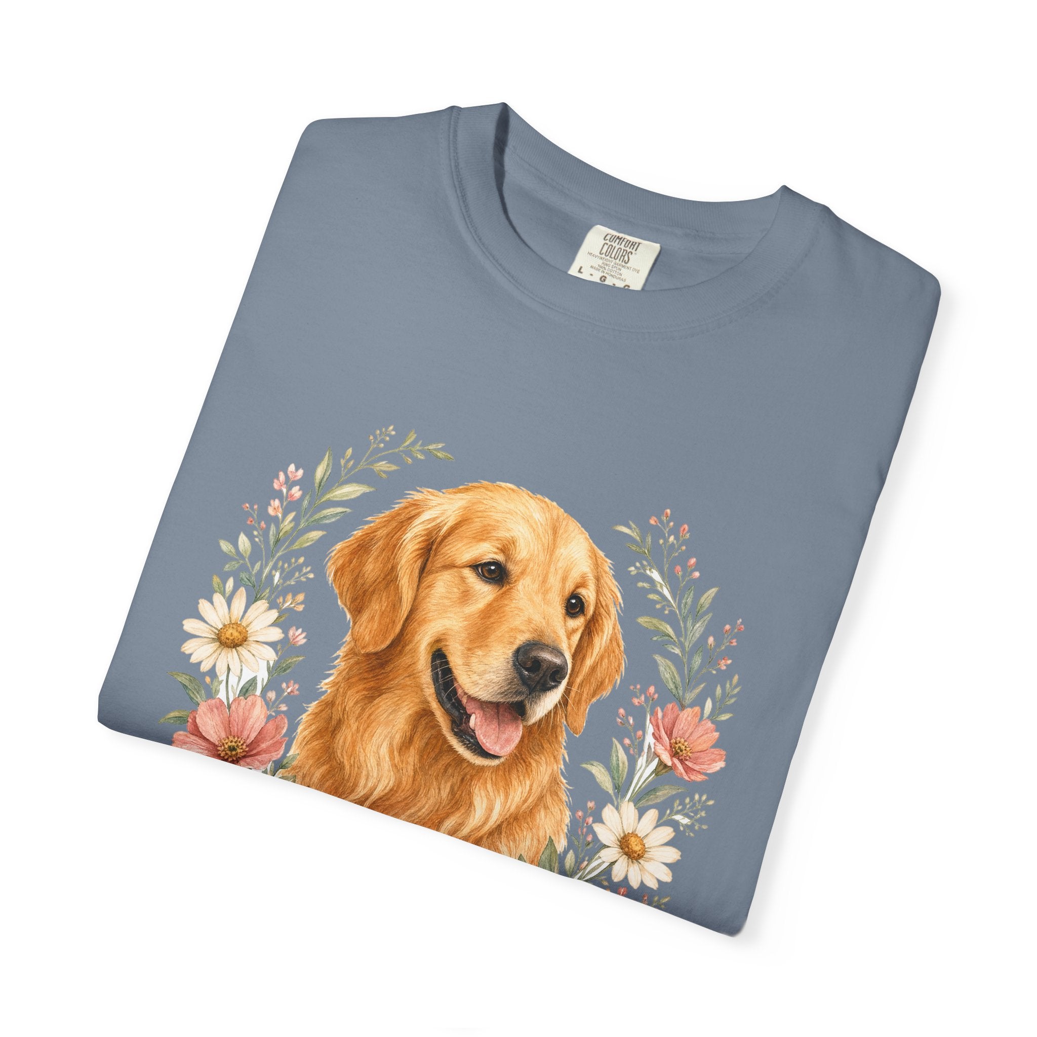 Golden Retriever Dad Shirt, Golden Dad Tee, Dog Dad Gift, Wildflower Dog Lover Sweatshirt, Cute Dog Owner Gift