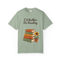 I'd Rather Be Reading Shirt, Book Lover Tee, Bookish Reader Gift, Cozy Sunflower Reading Sweatshirt