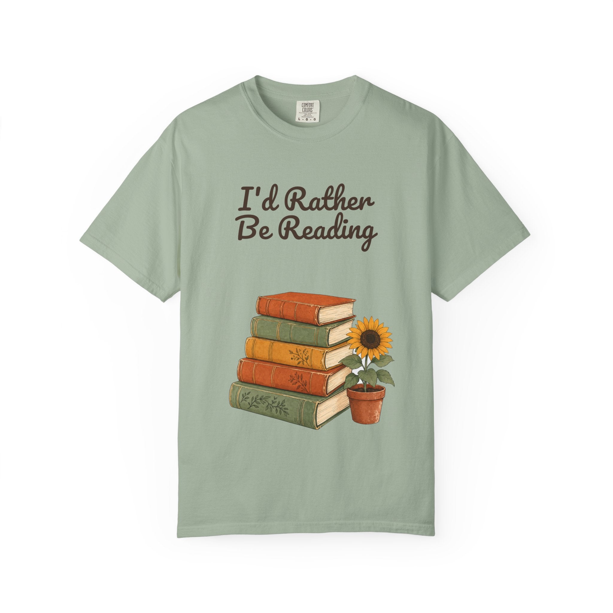 I'd Rather Be Reading Shirt, Book Lover Tee, Bookish Reader Gift, Cozy Sunflower Reading Sweatshirt