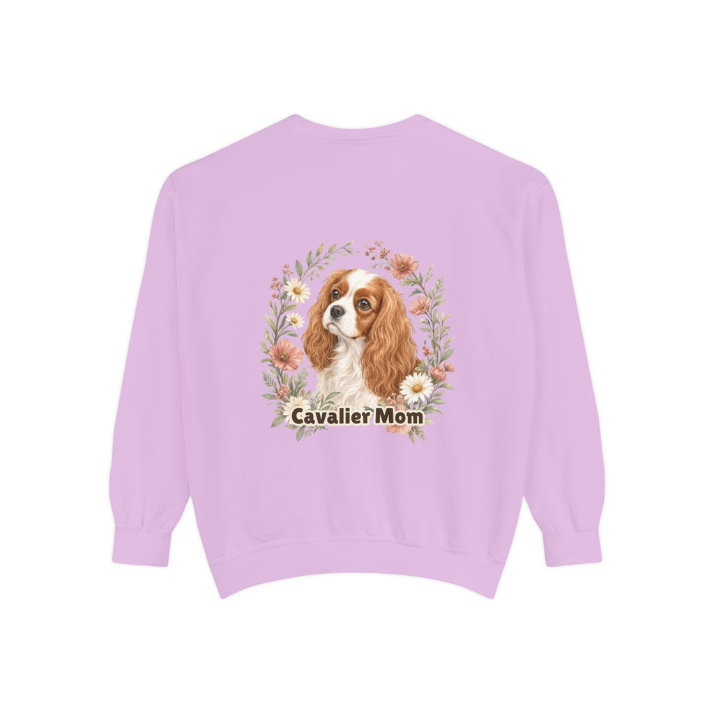 Cavalier Mom Shirt, Cavalier King Charles Spaniel Tee, Dog Mom Gift, Wildflower Dog Lover Sweatshirt