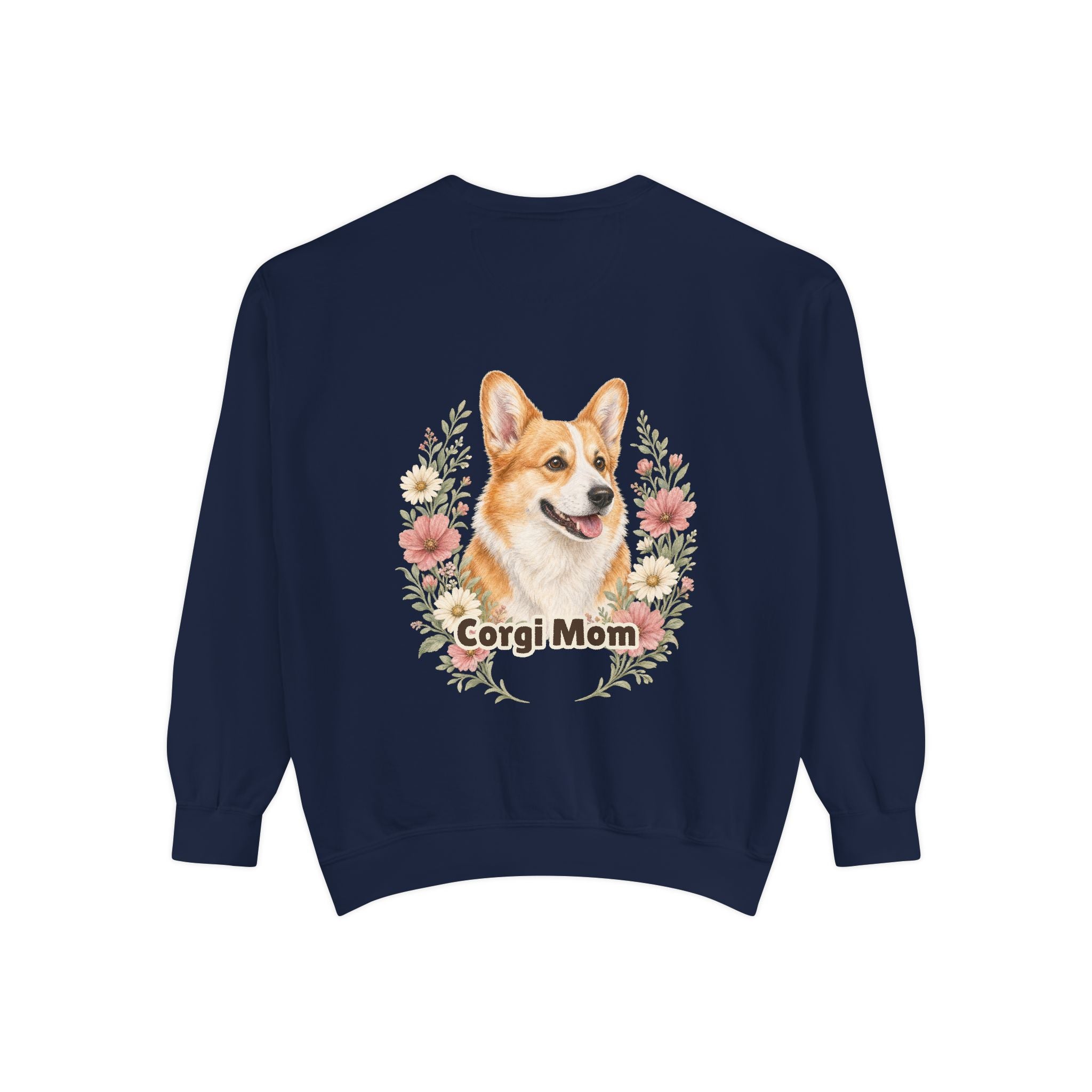 Corgi Mom Shirt, Corgi Mama Tee, Dog Mom Gift, Wildflower Corgi Lover Sweatshirt, Cute Dog Owner Gift