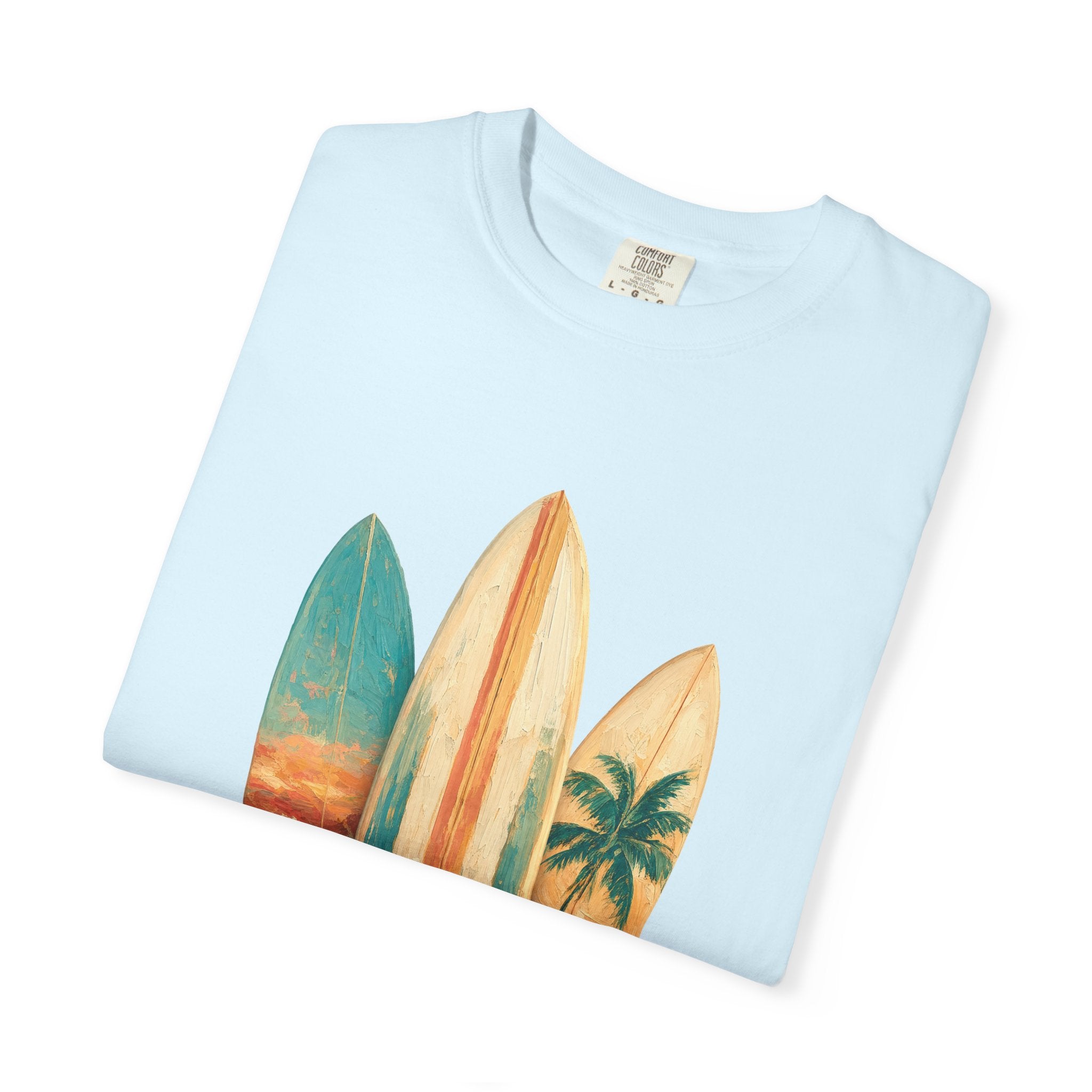 Vintage Surfboard Quarter Zip, Painterly Surf Art Pullover, Beach Coastal Surfer Gift, Summer Ocean Sweatshirt
