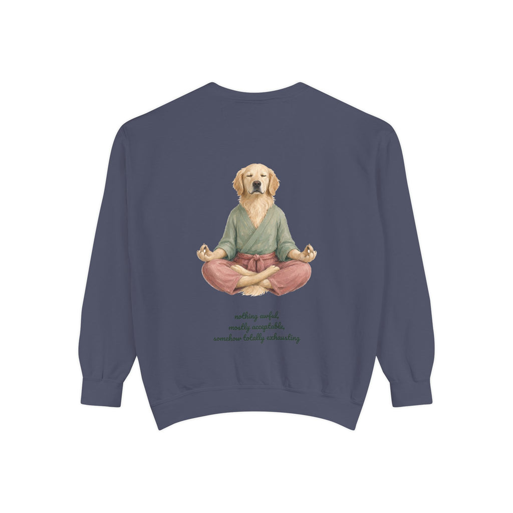 Yoga Dog Shirt, Namaste Zen Dog Tee, Funny Meditation Dog Mom Gift, Painterly Dog Lover Sweatshirt