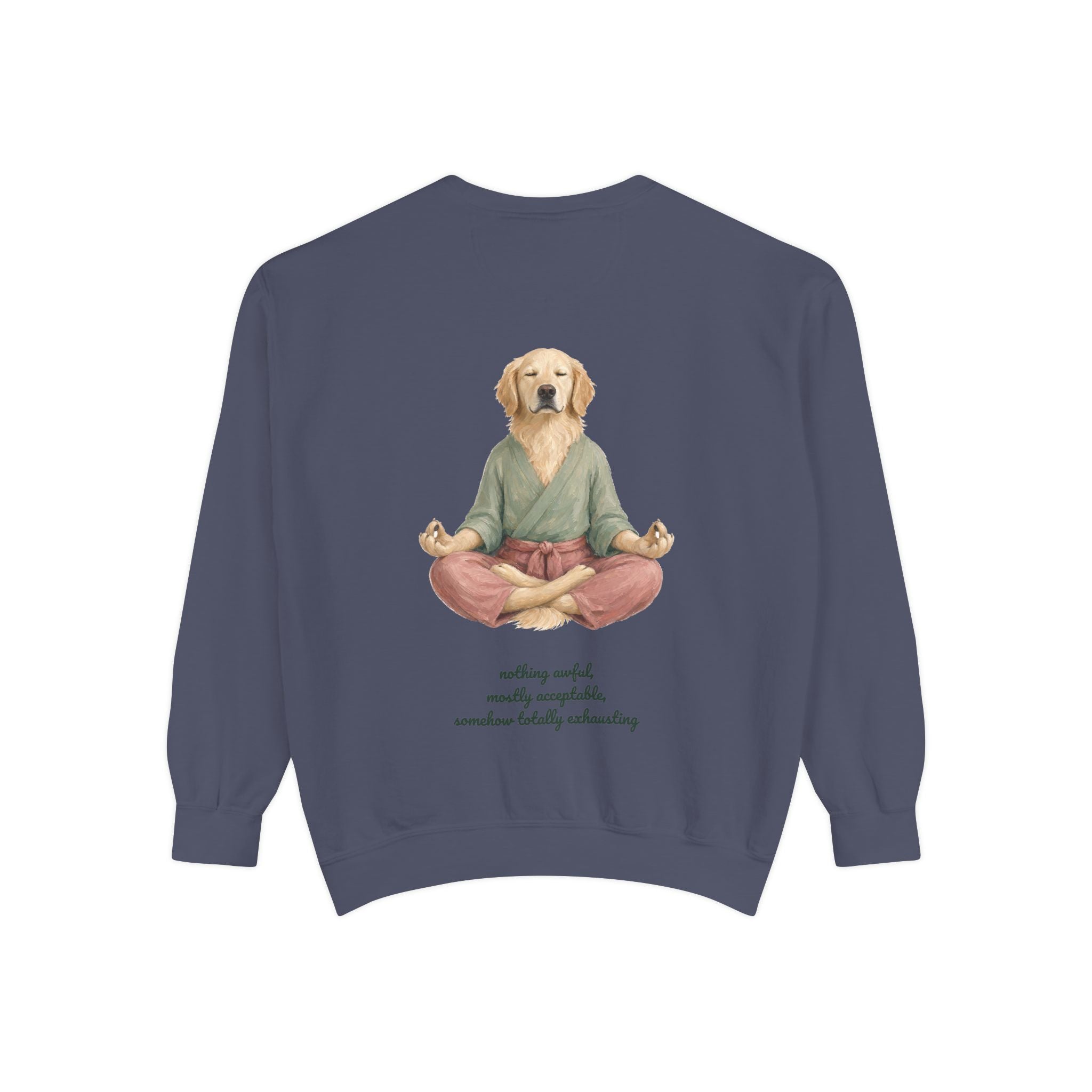 Yoga Dog Shirt, Namaste Zen Dog Tee, Funny Meditation Dog Mom Gift, Painterly Dog Lover Sweatshirt
