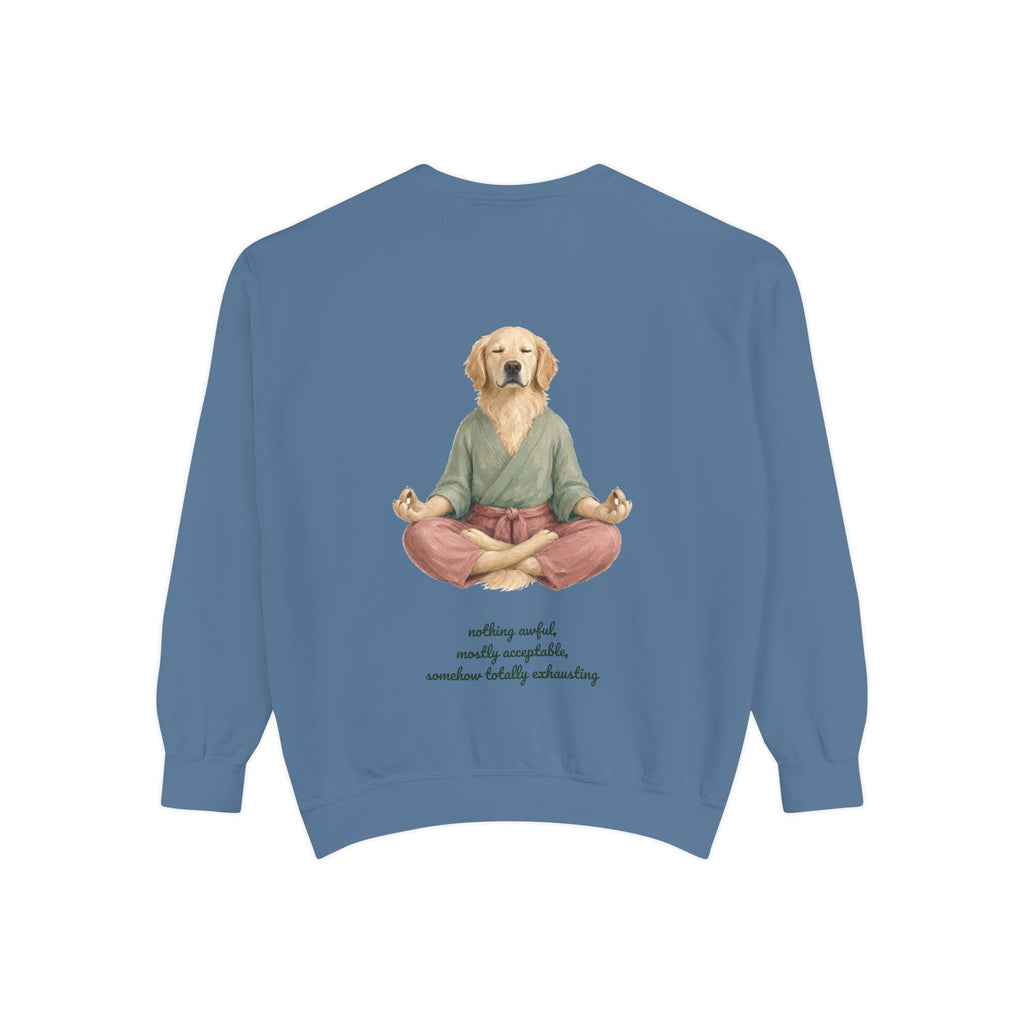 Yoga Dog Shirt, Namaste Zen Dog Tee, Funny Meditation Dog Mom Gift, Painterly Dog Lover Sweatshirt