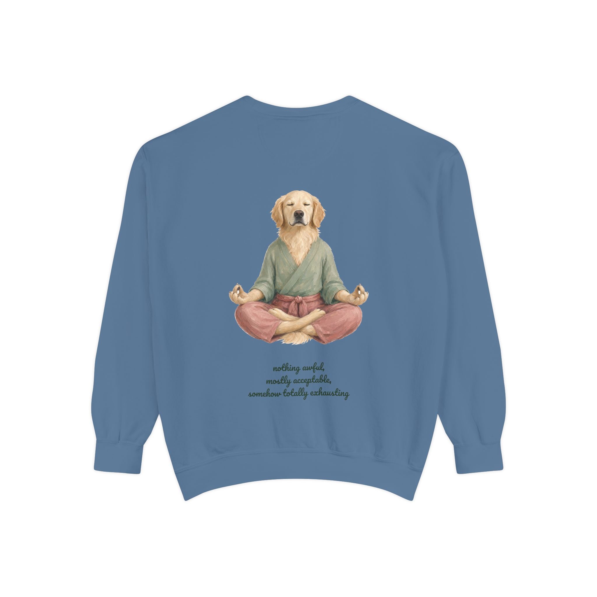Yoga Dog Shirt, Namaste Zen Dog Tee, Funny Meditation Dog Mom Gift, Painterly Dog Lover Sweatshirt