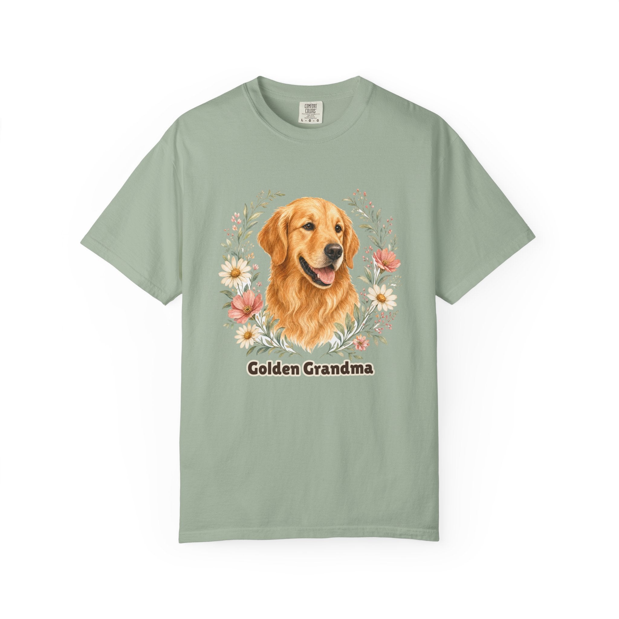 Golden Retriever Grandma Shirt, Golden Grandma Tee, Dog Grandma Gift, Wildflower Dog Lover Sweatshirt