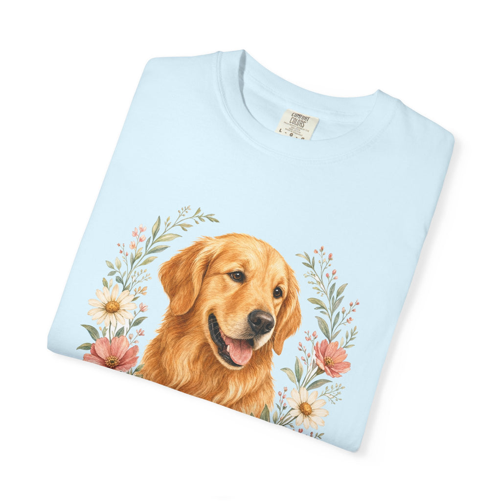 Golden Retriever Grandma Shirt, Golden Grandma Tee, Dog Grandma Gift, Wildflower Dog Lover Sweatshirt