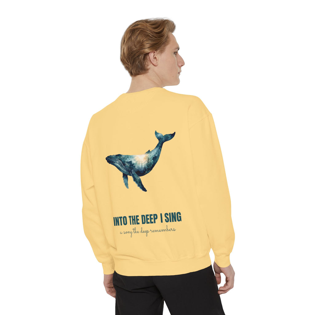 Into the Deep I Sing Shirt, Humpback Whale Double Exposure Tee, Ocean Lover Marine Life Gift, Nautical Sweatshirt