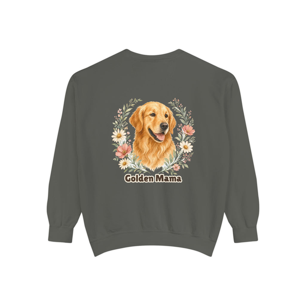 Golden Retriever Mom Shirt, Golden Mama Tee, Dog Mom Gift, Wildflower Dog Lover Sweatshirt, Cute Dog Owner Gift