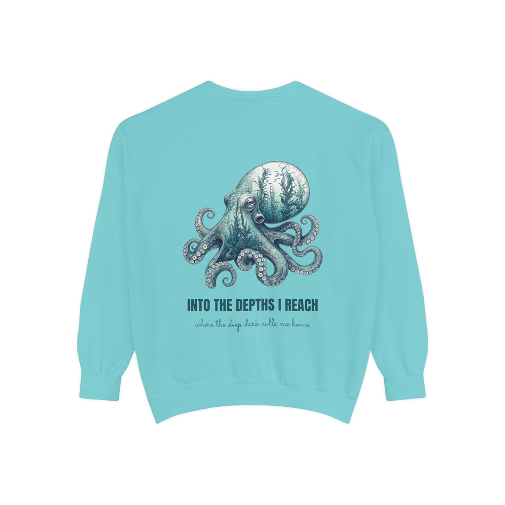 Into the Depths I Reach Shirt, Octopus Double Exposure Tee, Ocean Diver Sea Life Gift, Nautical Marine Sweatshirt