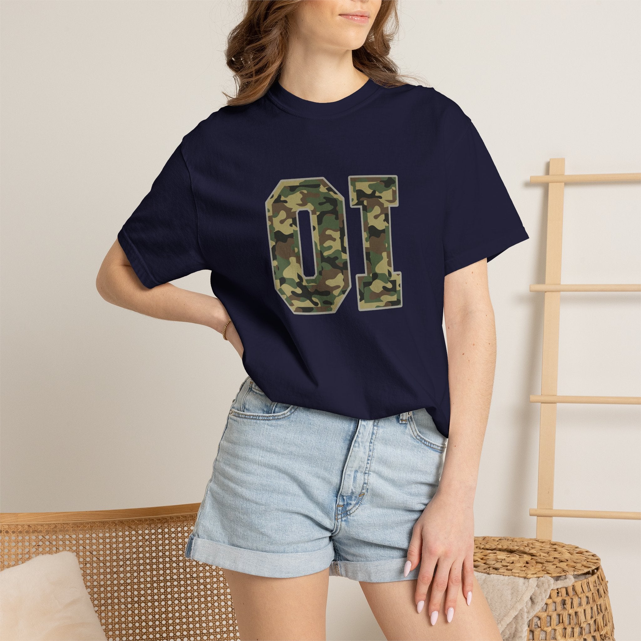 Camo OI T-Shirt — Organic Intervention, Military Number Tee