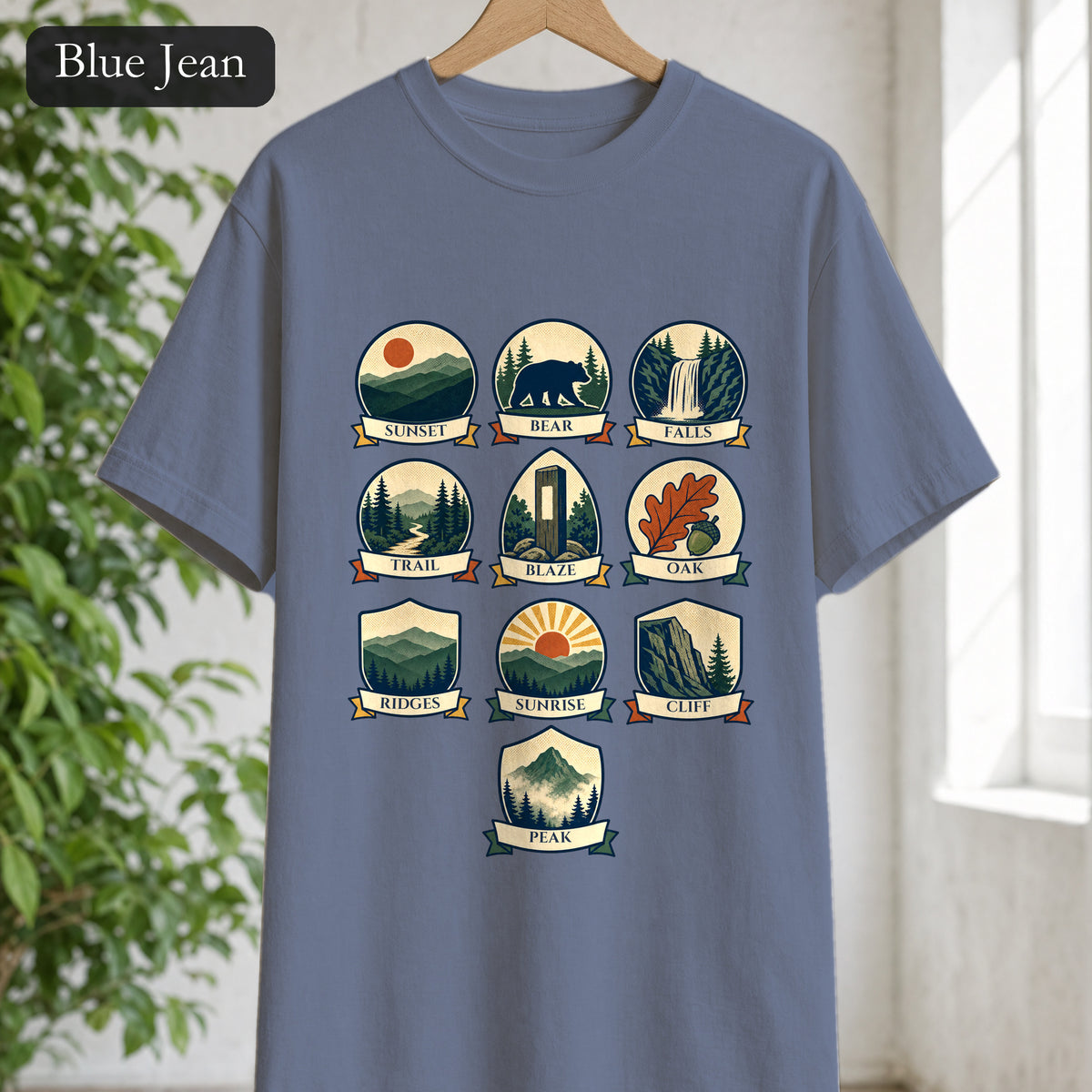 Appalachian Trail Shirt, Hiking Badge Tee, AT Thru Hiker Gift, Retro Adventure Nature Sweatshirt
