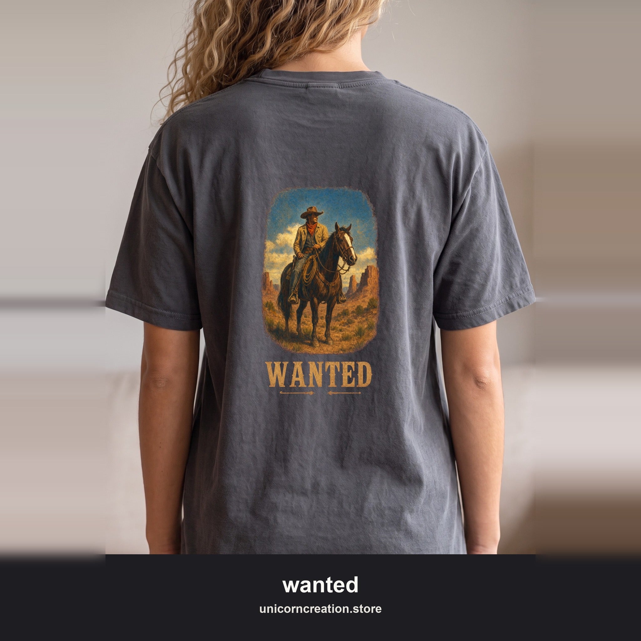 Wanted Cowboy Shirt, Vintage Western Wanted Poster Tee, Desert Outlaw Tee, Sheriff Star Cowboy Gift