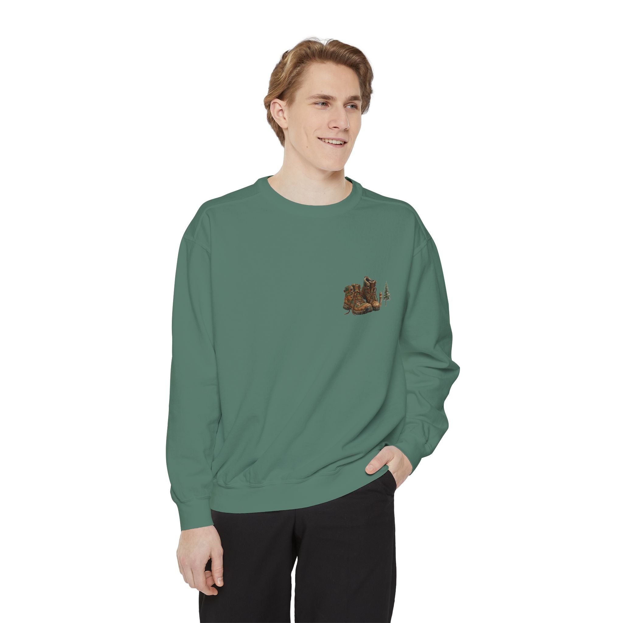 Take the Scenic Route Shirt, Hiking Trail Tee, Outdoor Adventure Nature Gift, Painterly Mountain Sweatshirt