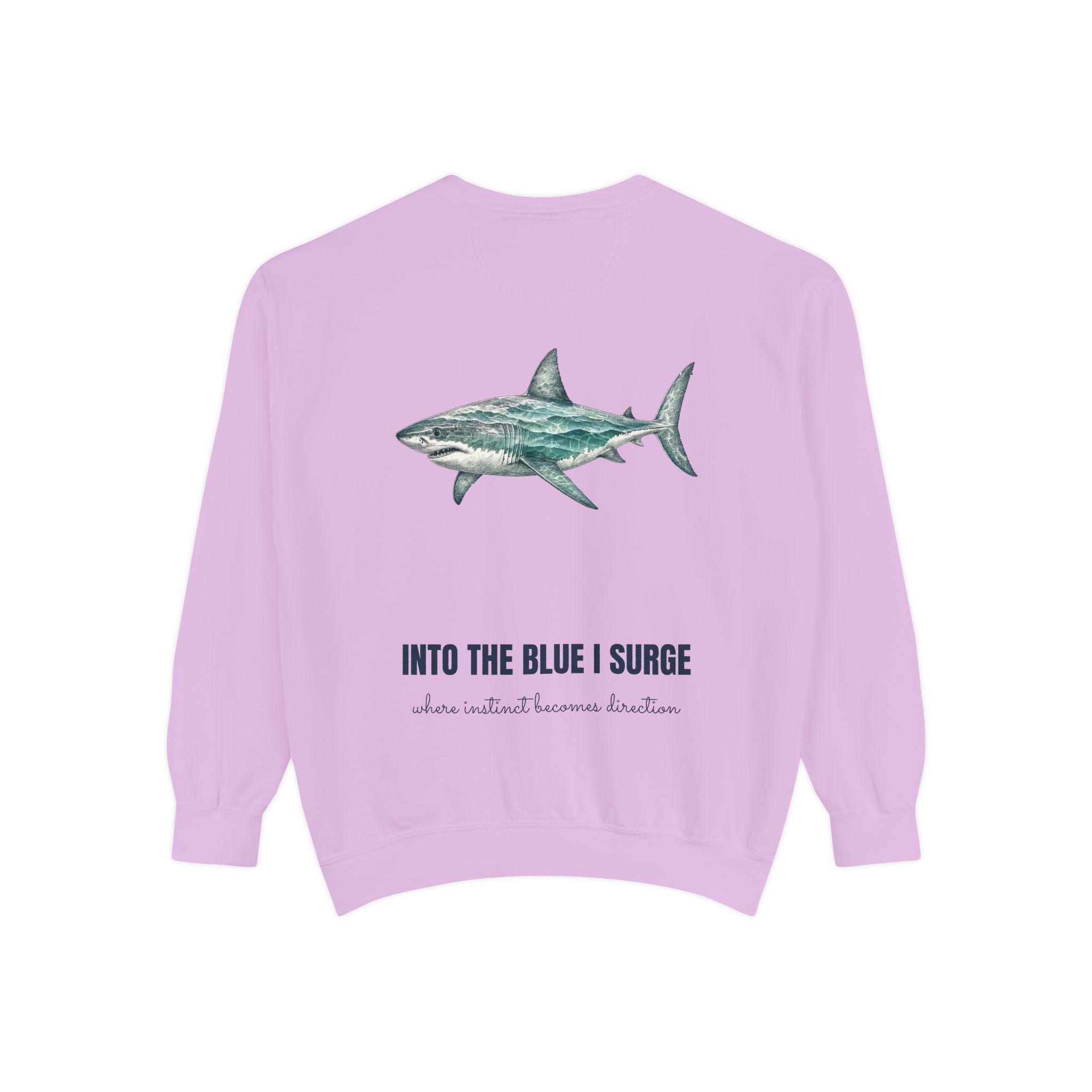 Into the Blue I Surge Shirt, Great White Shark Double Exposure Tee, Ocean Diver Sea Life Gift, Nautical Sweatshirt