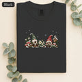 Christmas Gnome and Tree Scene Shirt | Faux Embroidery