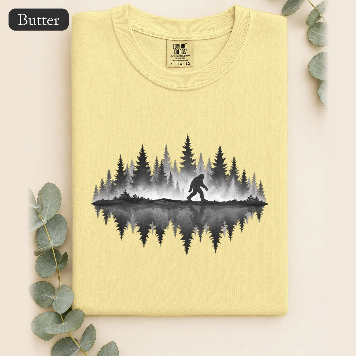 Bigfoot Silhouette Forest Shirt