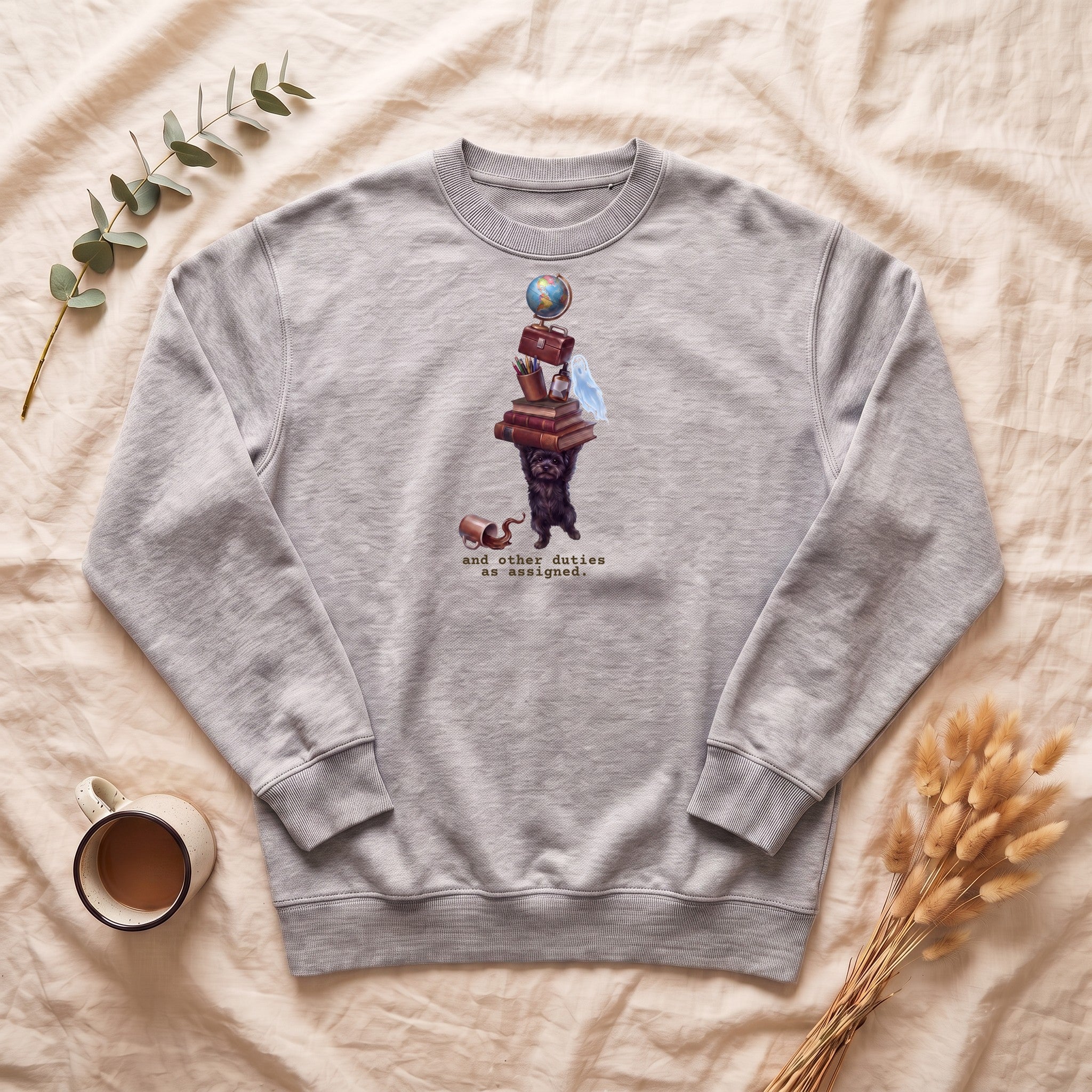 And Other Duties As Assigned Sweatshirt, Funny Paraprofessional Crewneck, School Staff Dog Sweatshirt, Teacher and Teacher Aide Gift