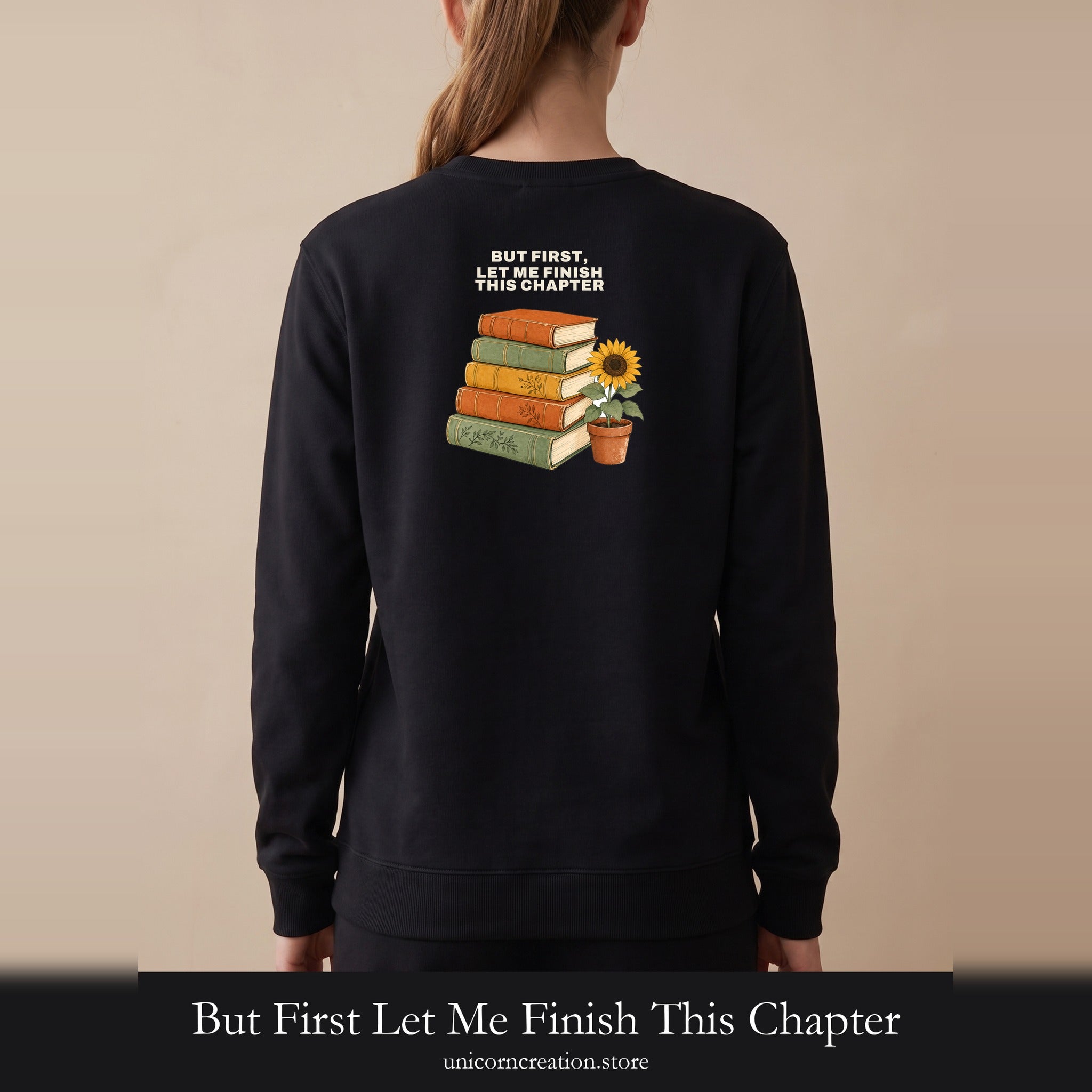But First Let Me Finish This Chapter Shirt, Funny Book Lover Tee, Reader Gift, Bookish Bookworm Sweatshirt
