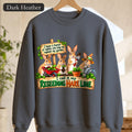 Reseeding Hare Line Sweatshirt | Gardening Pun Bunny Cartoon