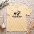 In the Stillness I Stand Shirt, Moose Double Exposure Tee, Mountain Wilderness Camping Gift, Woodland Nature Sweatshirt