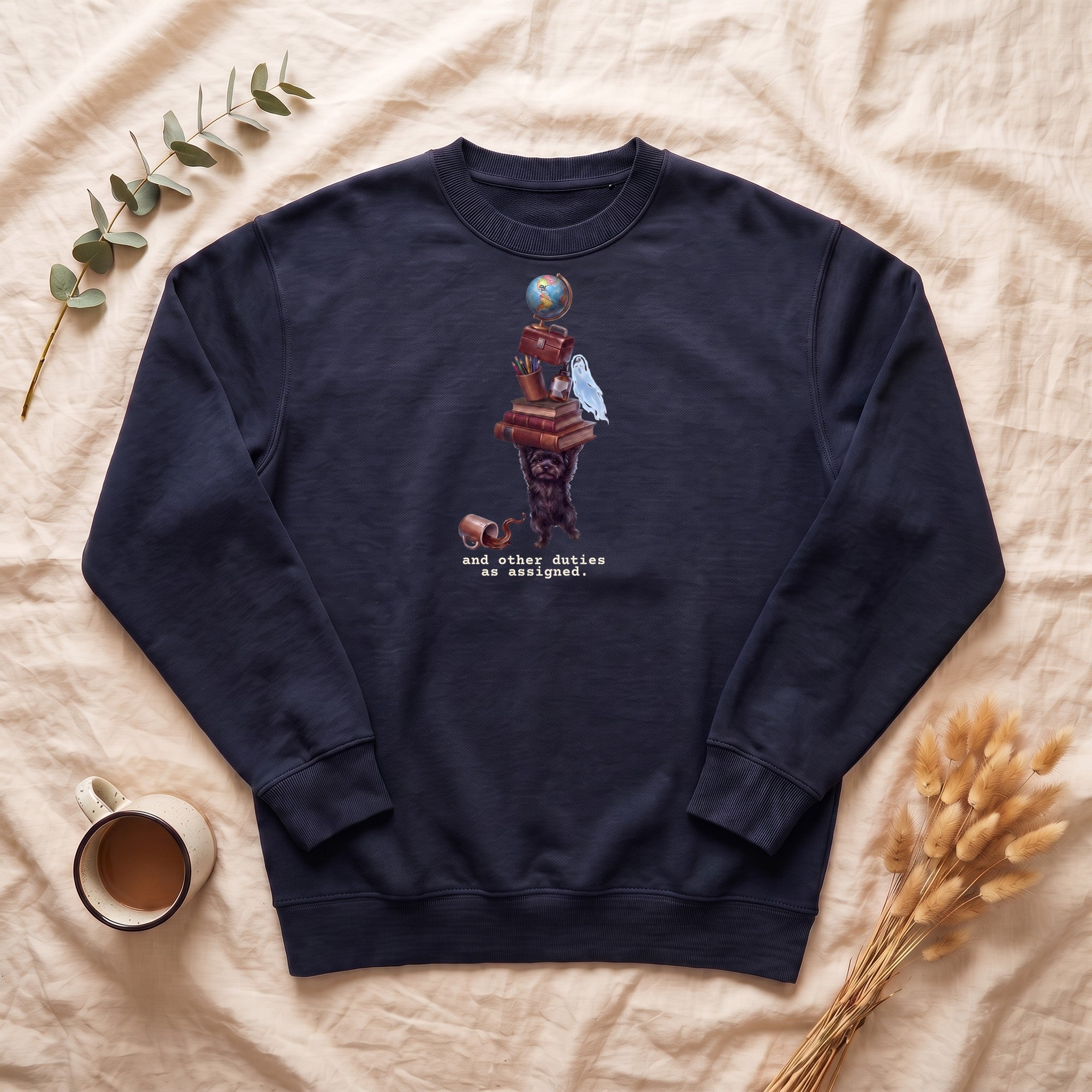 And Other Duties As Assigned Sweatshirt, Funny Paraprofessional Crewneck, School Staff Dog Sweatshirt, Teacher and Teacher Aide Gift