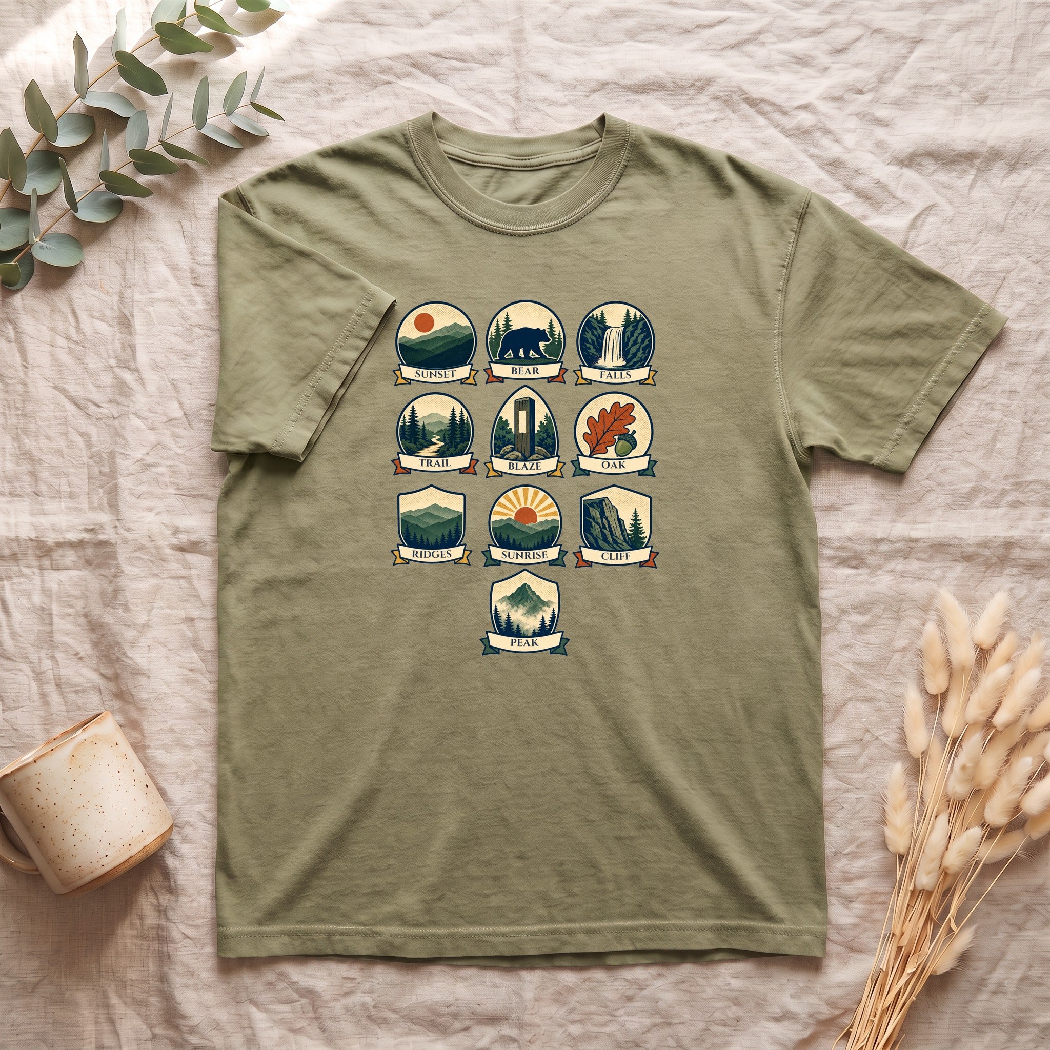 Appalachian Trail Shirt, Hiking Badge Tee, AT Thru Hiker Gift, Retro Adventure Nature Sweatshirt