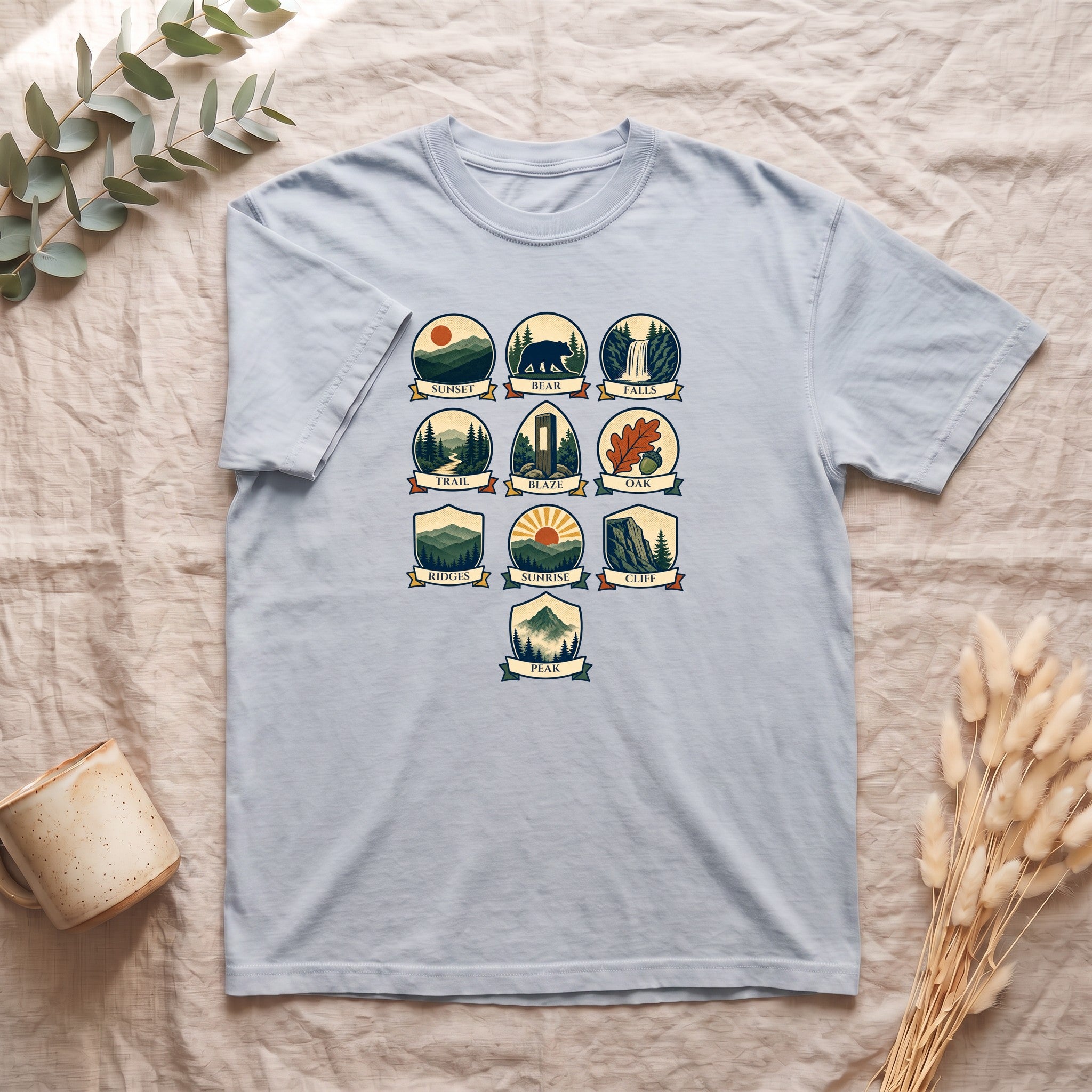 Appalachian Trail Shirt, Hiking Badge Tee, AT Thru Hiker Gift, Retro Adventure Nature Sweatshirt