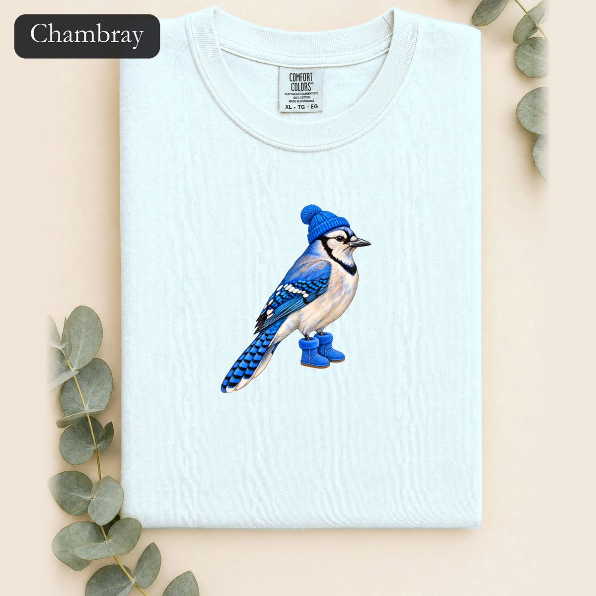 Blue Jay Illustration Shirt | Bird Graphic, Nature Theme