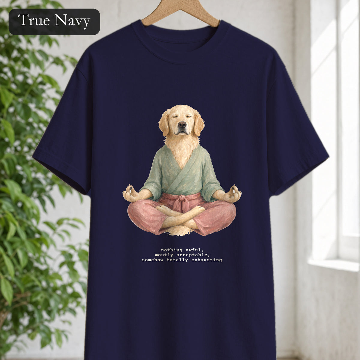 Yoga Dog Shirt, Namaste Zen Dog Tee, Funny Meditation Dog Mom Gift, Painterly Dog Lover Sweatshirt