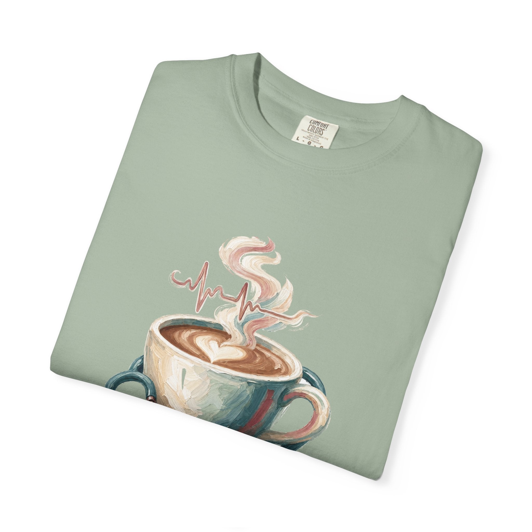 Nurse Shirt, Fueled by Coffee and Compassion Tee, Nurse Week RN Gift, Painterly Nurse Coffee Sweatshirt