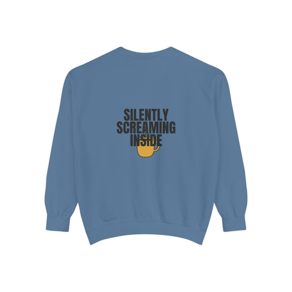 Silently Screaming Inside Shirt, Funny Sarcastic Tee, Coffee Lover Gift, Introvert Humor Sweatshirt