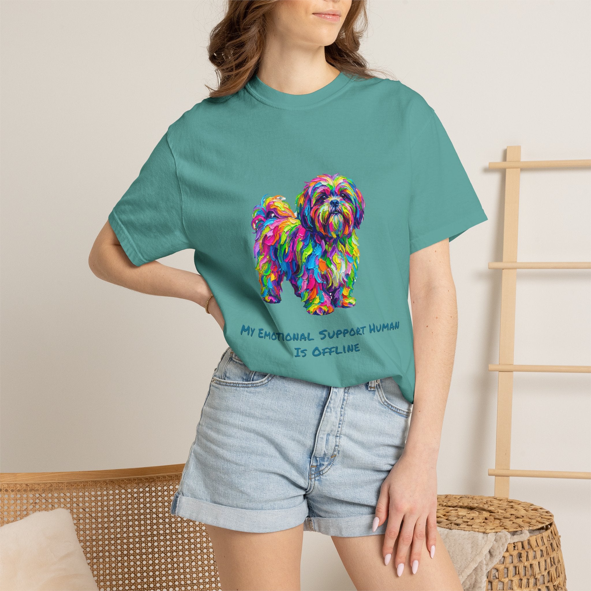 Emotional Support Dog T-Shirt — My Emotional Support Human Is Offline