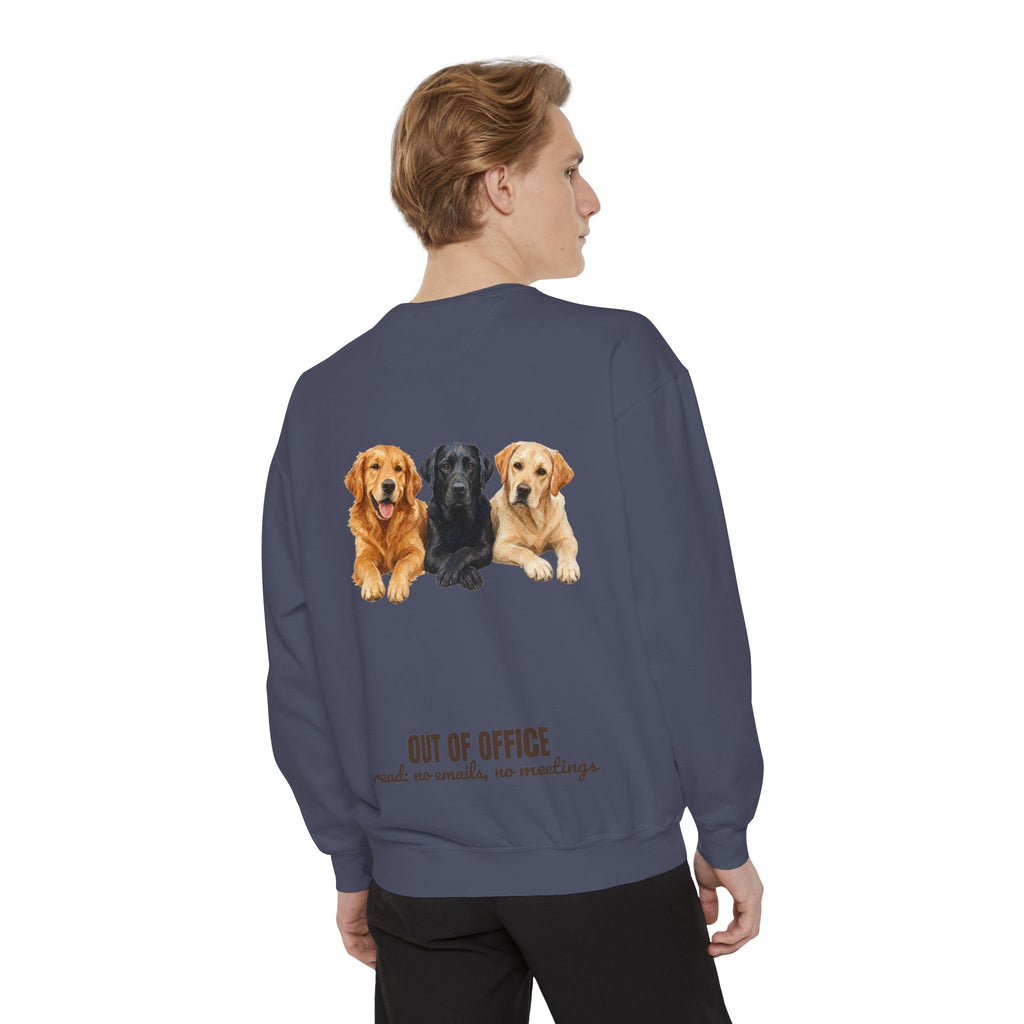 Out of Office Dogs Shirt, No Emails No Meetings Tee, Funny Work Dog Lover Gift, Lazy Weekend Sweatshirt