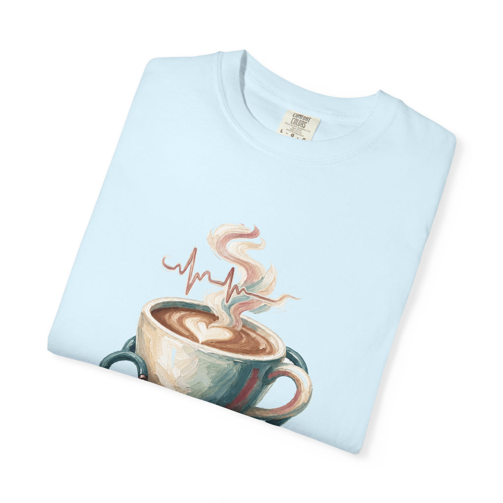 Nurse Shirt, Fueled by Coffee and Compassion Tee, Nurse Week RN Gift, Painterly Nurse Coffee Sweatshirt