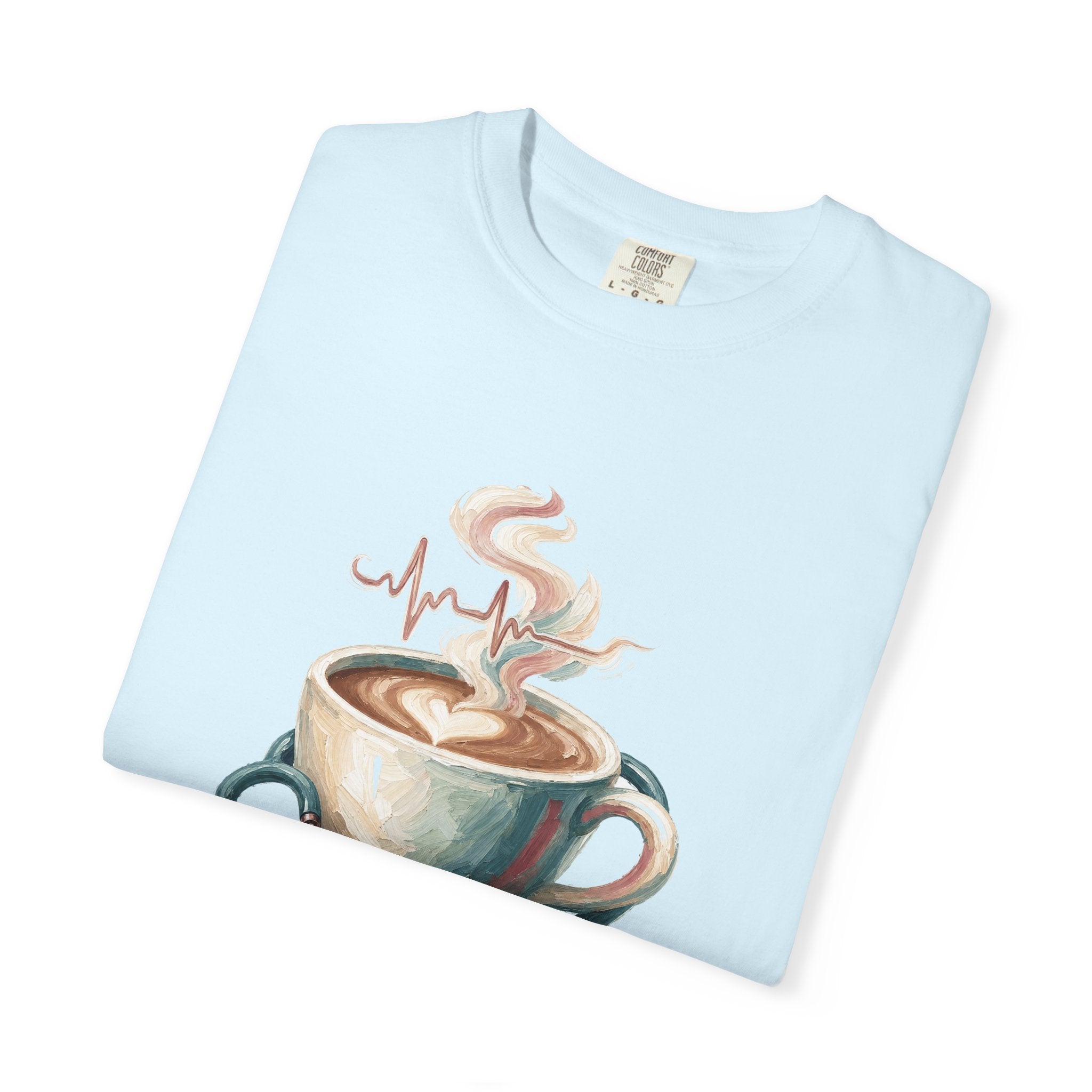 Nurse Shirt, Fueled by Coffee and Compassion Tee, Nurse Week RN Gift, Painterly Nurse Coffee Sweatshirt