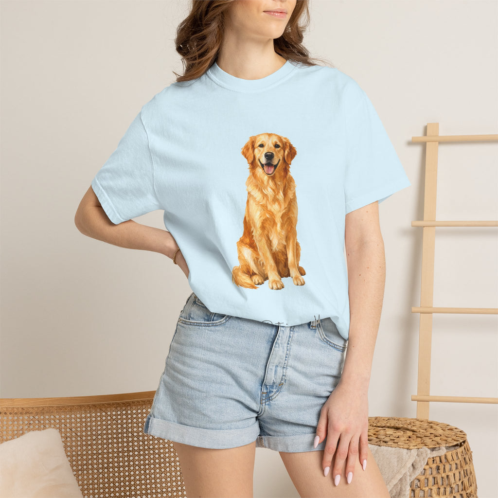 Golden Retriever Mom Shirt, Painterly Golden Dog Mom Tee, Cute Golden Lover Gift, Dog Owner Sweatshirt for Her