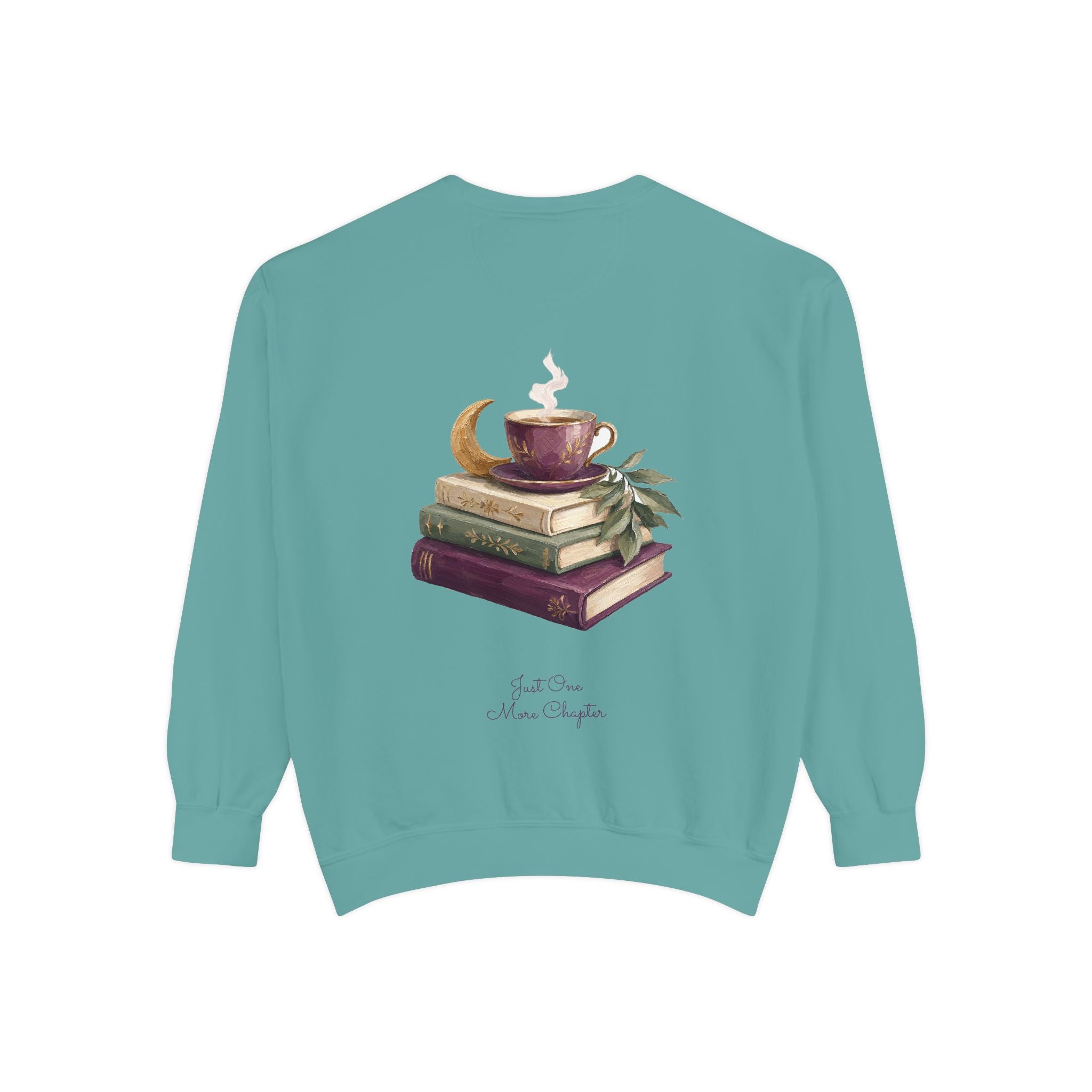 Just One More Chapter Shirt, Bookish Reader Tee, Book Lover Cozy Gift, Painterly Reading Sweatshirt