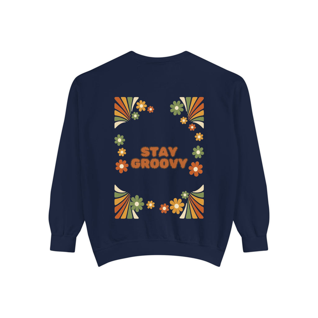 Stay Groovy Shirt, Retro 70s Tee, Groovy Aesthetic Gift, Positive Vibes Sweatshirt