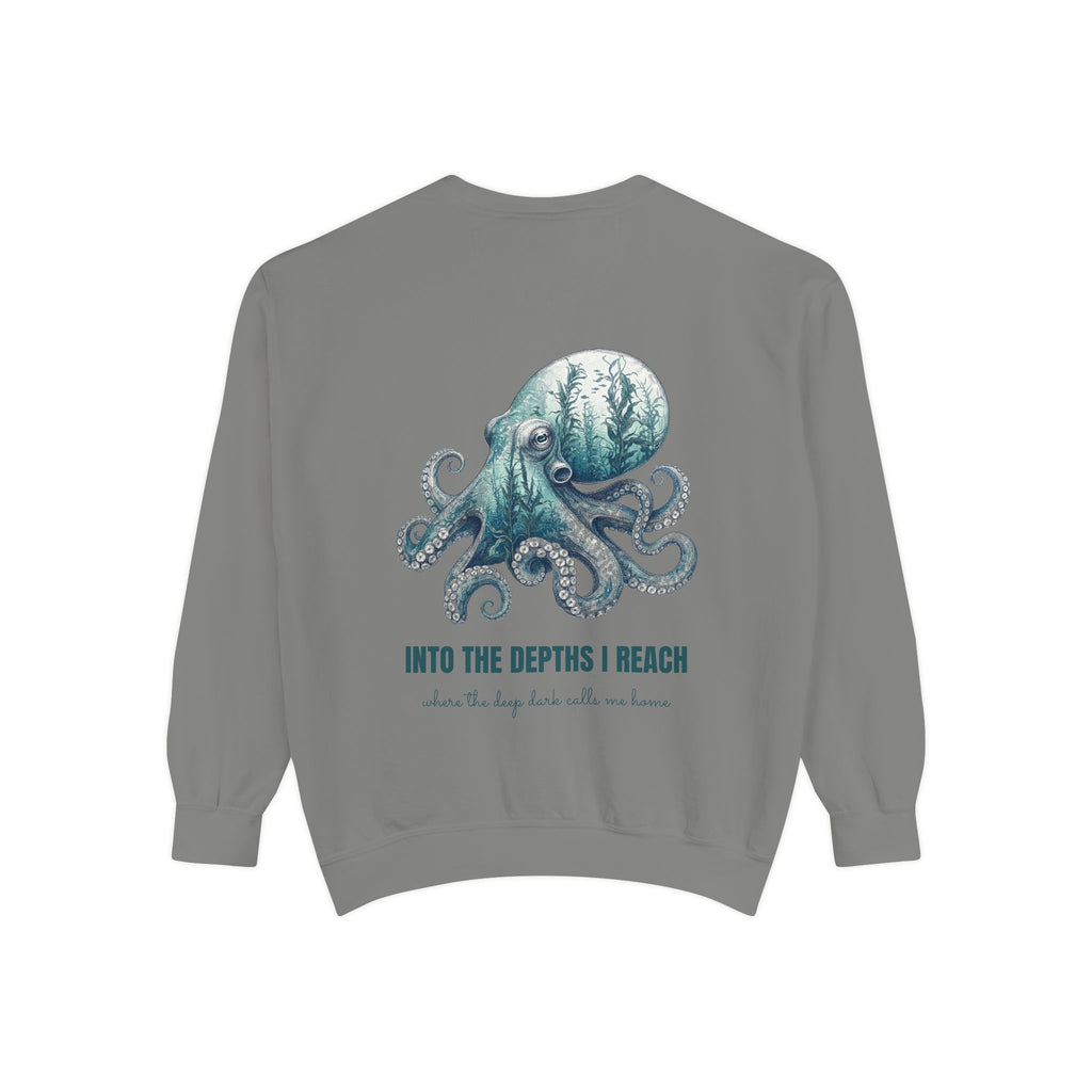 Into the Depths I Reach Shirt, Octopus Double Exposure Tee, Ocean Diver Sea Life Gift, Nautical Marine Sweatshirt